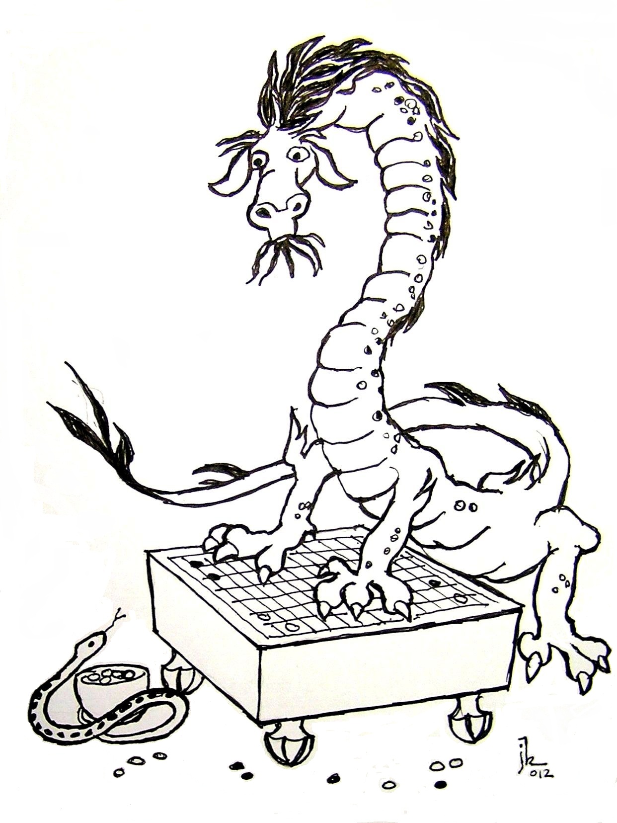 Dragon and Snake, By J. Keller
