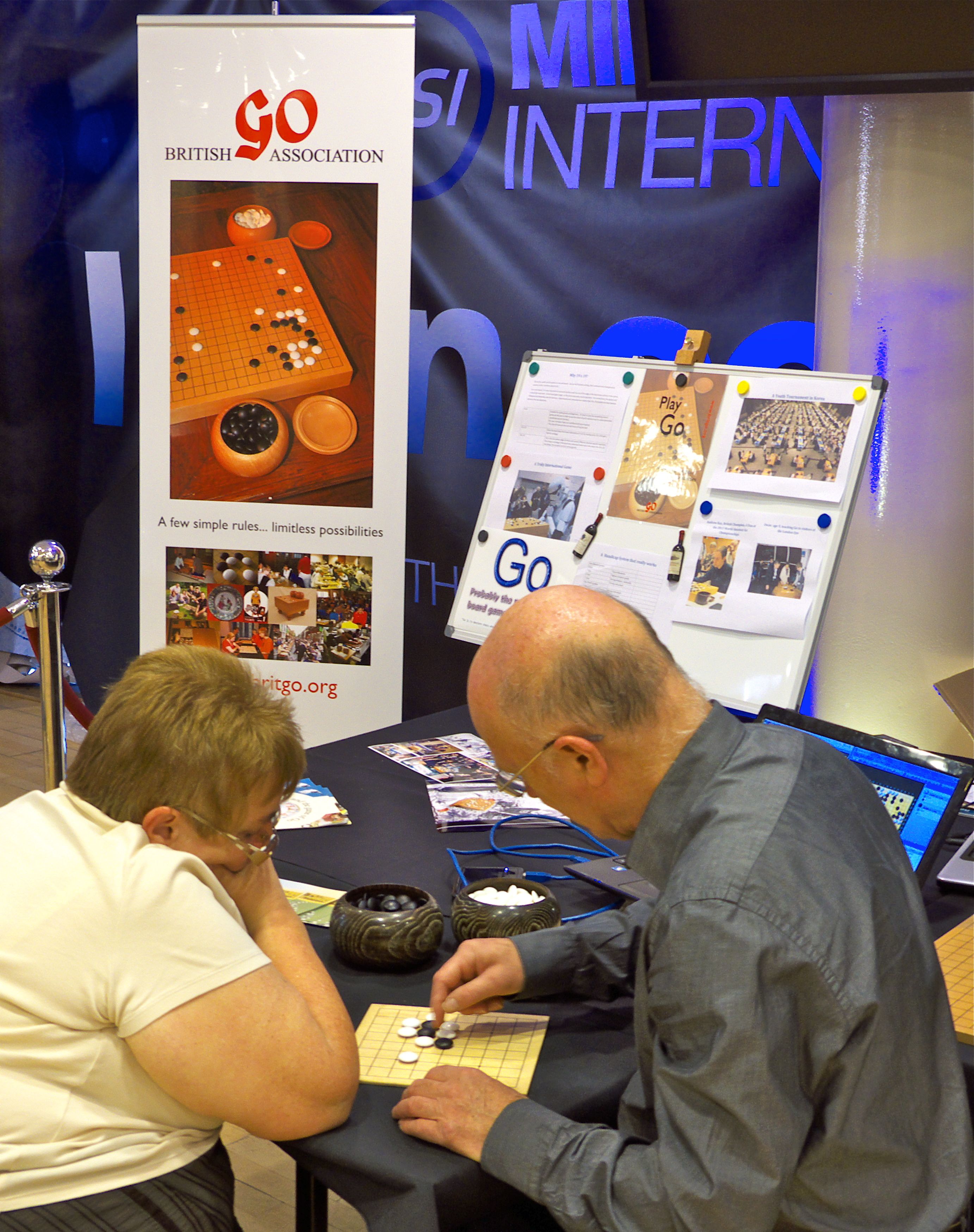 BGA Roller Banner in use at exhibition