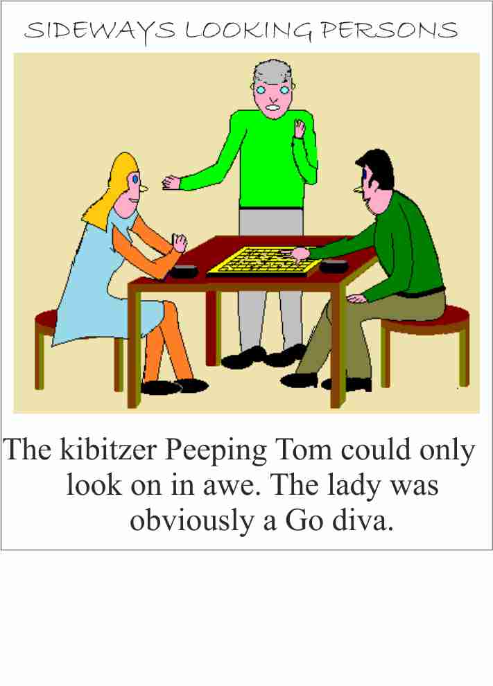 Sideways Looking Persons cartoon
