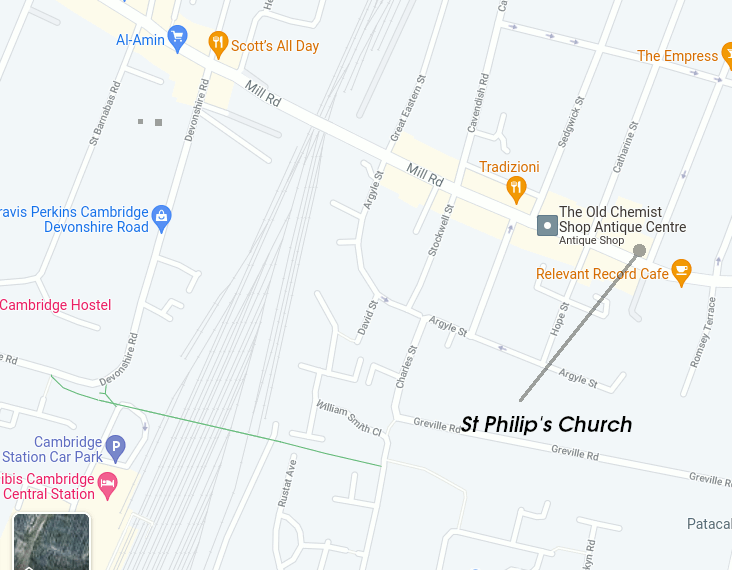 Google maps: Mill Road Cambridge